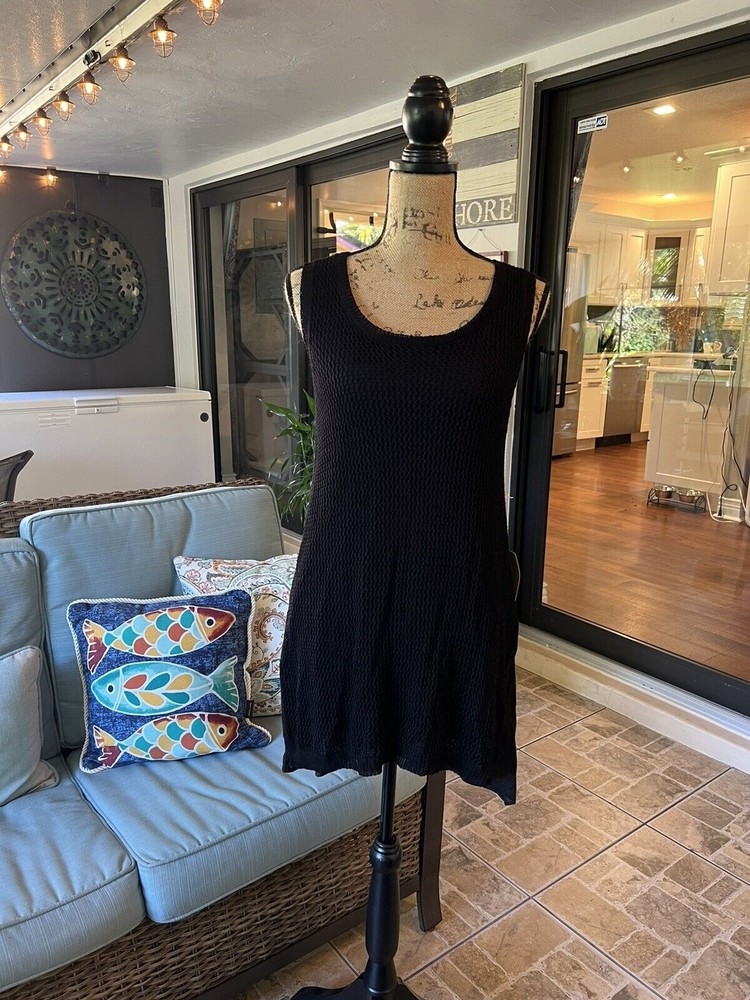 NWT M rena knit flare dress viscose fabric Large